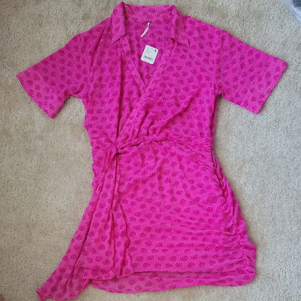 Free People Silver Honey Mini Dress